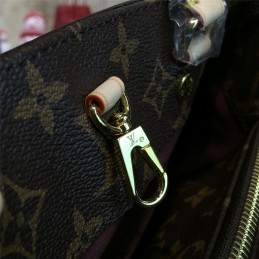 Replica Louis Vuitton Brown Monogram Beige Trim Montaigne BB