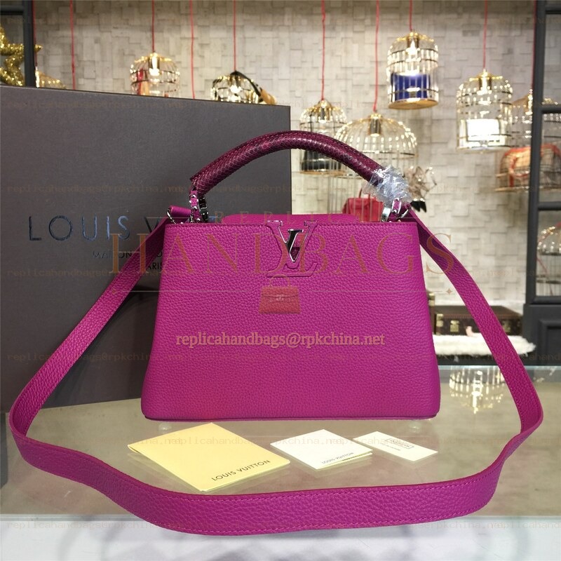 Replica Louis Vuitton Fuchsia Capucines BB