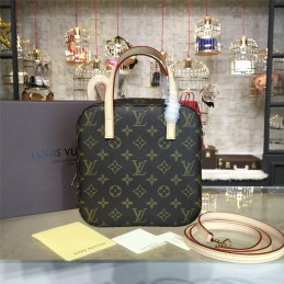 Replica Louis Vuitton Brown Monogram Beige Trim Nano Noe