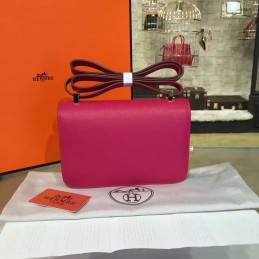 Replica Hermes Fuchsia Constance 24 Gold Hardware Bag