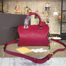Replica Louis Vuitton Fuchsia Embossed Monogram Speedy 25