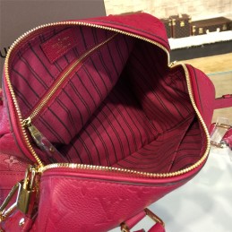 Replica Louis Vuitton Fuchsia Embossed Monogram Speedy 25