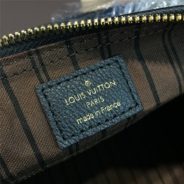 Replica Louis Vuitton Black Embossed Monogram Shoulder Strap Speedy 25