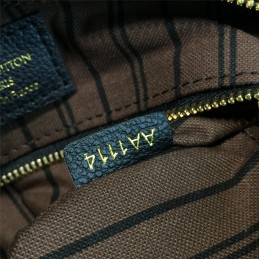 Replica Louis Vuitton Black Embossed Monogram Shoulder Strap Speedy 25