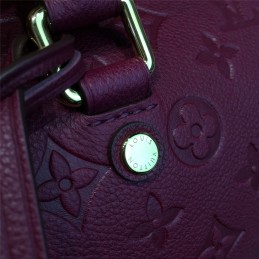 Replica Louis Vuitton Burgundy Embossed Monogram Speedy 25