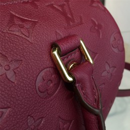 Replica Louis Vuitton Burgundy Embossed Monogram Speedy 25