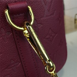 Replica Louis Vuitton Burgundy Embossed Monogram Speedy 25