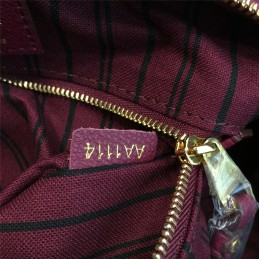 Replica Louis Vuitton Burgundy Embossed Monogram Speedy 25
