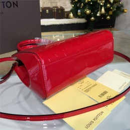 Replica Louis Vuitton Red Patent Monogram Brea PM
