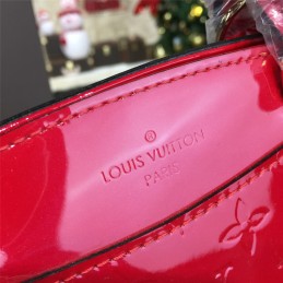 Replica Louis Vuitton Red Patent Monogram Brea PM