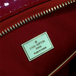 Replica Louis Vuitton Red Patent Monogram Brea PM