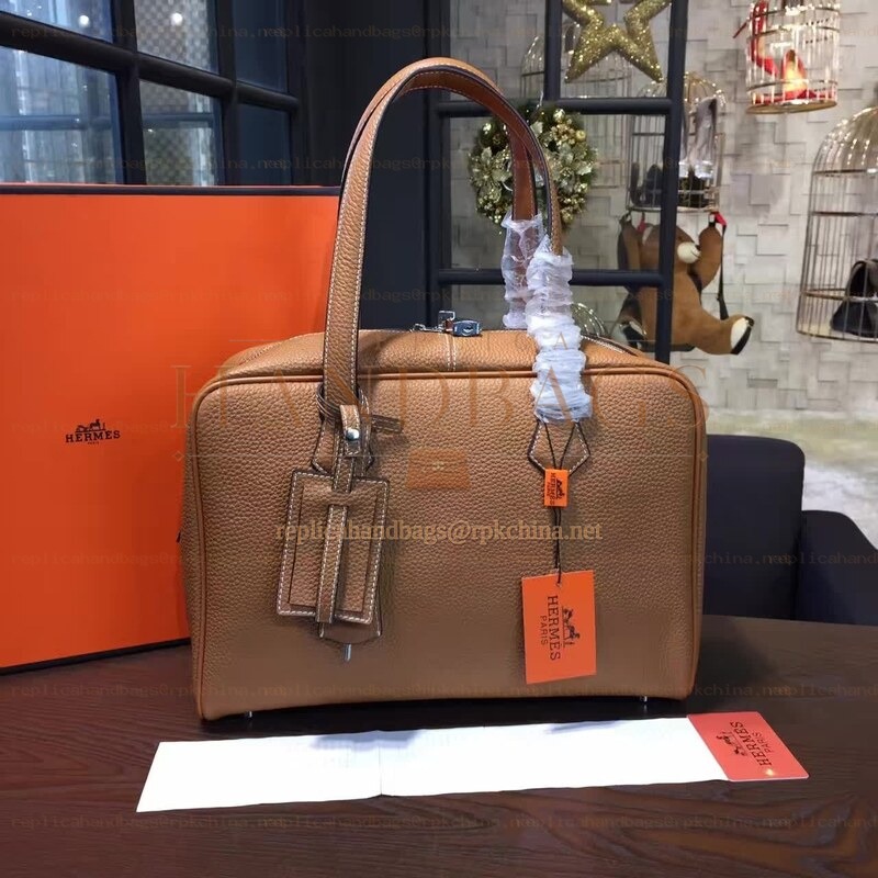 Replica Hermes Brown Victoria II 35 Bag