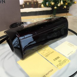 Replica Louis Vuitton Burgundy Patent Monogram Brea PM