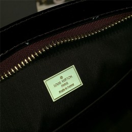 Replica Louis Vuitton Burgundy Patent Monogram Brea PM