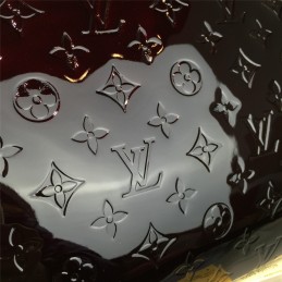Replica Louis Vuitton Black Patent Monogram Brea MM