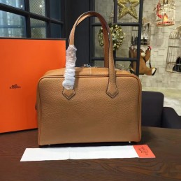 Replica Hermes Brown Victoria II 35 Bag