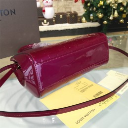 Replica Louis Vuitton Fuchsia Patent Monogram Brea PM
