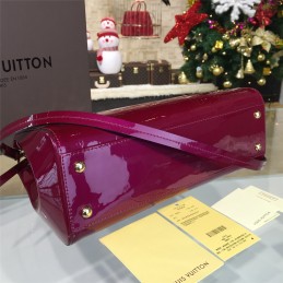 Replica Louis Vuitton Bright Pink Patent Monogram Brea MM