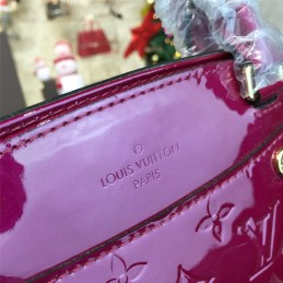 Replica Louis Vuitton Bright Pink Patent Monogram Brea MM