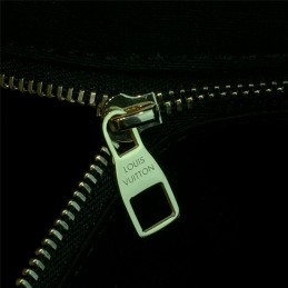 Replica Louis Vuitton Navy Black Patent Monogram Brea MM