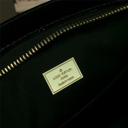 Replica Louis Vuitton Black Patent Monogram Brea PM