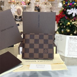 Replica Louis Vuitton Brown Damier Ebene Multiple Wallet