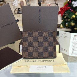 Replica Louis Vuitton Brown Damier Ebene Multiple Wallet