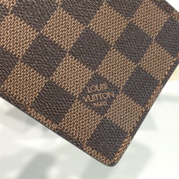 Replica Louis Vuitton Brown Damier Ebene Multiple Wallet