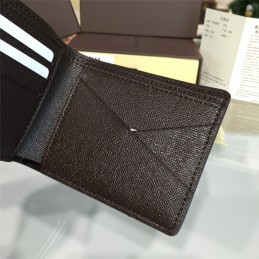 Replica Louis Vuitton Brown Damier Ebene Multiple Wallet