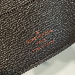 Replica Louis Vuitton Brown Damier Ebene Multiple Wallet