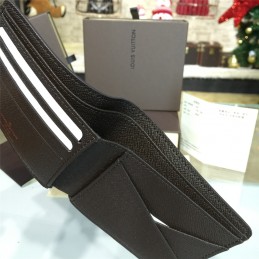 Replica Louis Vuitton Brown Damier Ebene Multiple Wallet