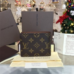 Replica Louis Vuitton Classic Brown Monogram Multiple Wallet