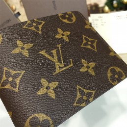 Replica Louis Vuitton Classic Brown Monogram Multiple Wallet