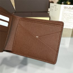 Replica Louis Vuitton Classic Brown Monogram Multiple Wallet