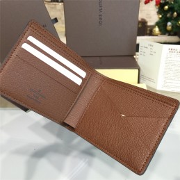Replica Louis Vuitton Classic Brown Monogram Multiple Wallet