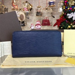 Replica Louis Vuitton Blue Epi Leather Zippy Organizer Wallet