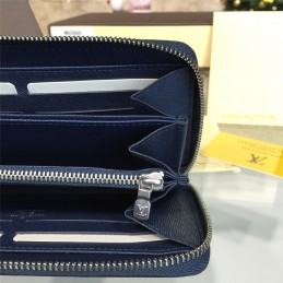 Replica Louis Vuitton Blue Epi Leather Zippy Organizer Wallet