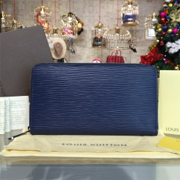 Replica Louis Vuitton Royal Blue Epi Leather Zippy Organizer Wallet