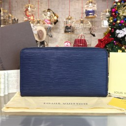 Replica Louis Vuitton Royal Blue Epi Leather Zippy Organizer Wallet