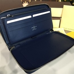 Replica Louis Vuitton Royal Blue Epi Leather Zippy Organizer Wallet