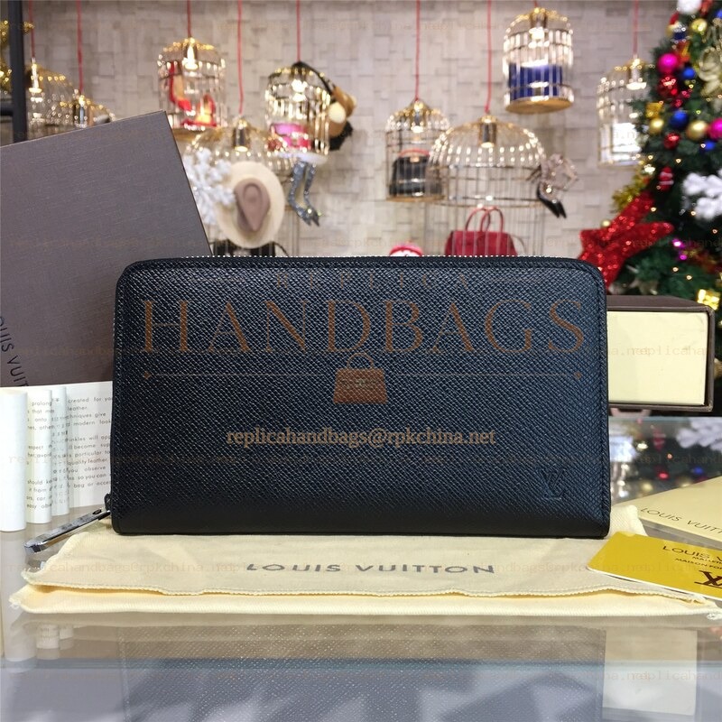 Replica Louis Vuitton Black Epi Leather Zippy Organizer Wallet