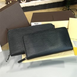 Replica Louis Vuitton Dark Green Taiga Leather Zippy Organizer Wallet