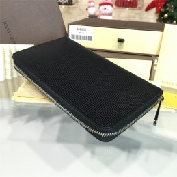 Replica Louis Vuitton Dark Gray Epi Leather Zippy Organizer Wallet