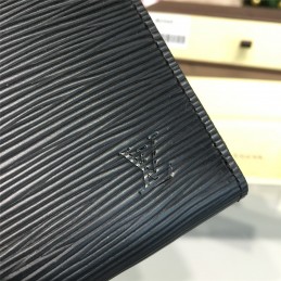 Replica Louis Vuitton Dark Gray Epi Leather Zippy Organizer Wallet