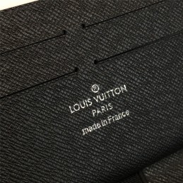 Replica Louis Vuitton Dark Gray Epi Leather Zippy Organizer Wallet