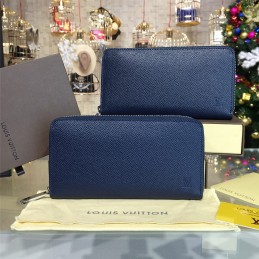 Replica Louis Vuitton Navy Blue Epi Leather Zippy Organizer Wallet