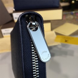 Replica Louis Vuitton Navy Blue Epi Leather Zippy Organizer Wallet