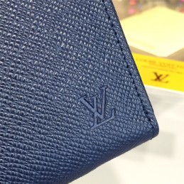 Replica Louis Vuitton Navy Blue Epi Leather Zippy Organizer Wallet