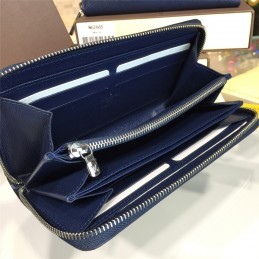 Replica Louis Vuitton Navy Blue Epi Leather Zippy Organizer Wallet