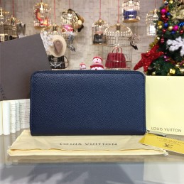 Replica Louis Vuitton Cobalt Blue Epi Leather Zippy Organizer Wallet